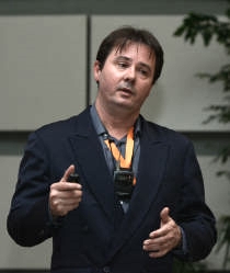 Photo of Philip Doble during his plenary lecture